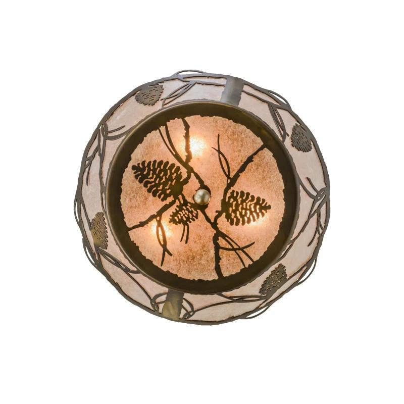 Meyda Lighting Mica Semi Flush Mount