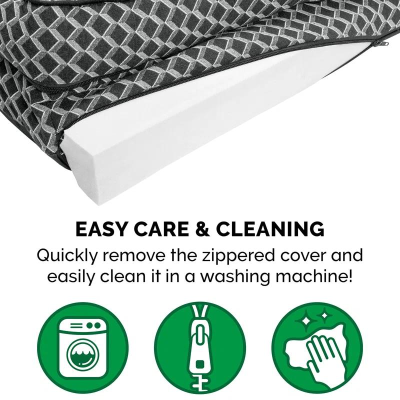 FurHaven Plush & Diamond Décor Comfy Couch Pet Bed