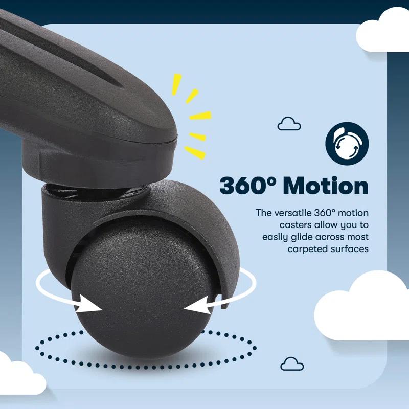 Serta Serta Comfort Executive Big & Tall Office Chair, Ergonomic High-Back, Semi Plush Seat, Padded Arms