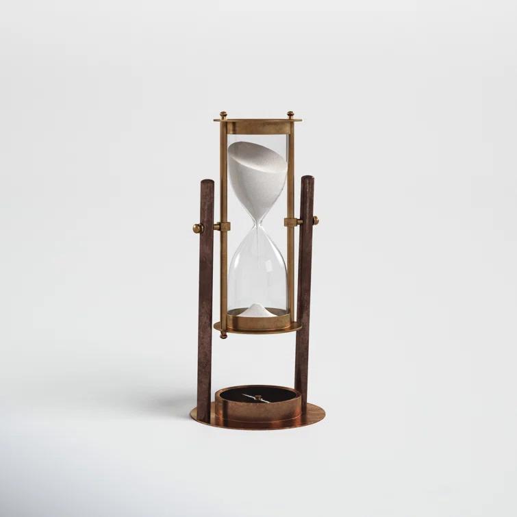 Tess Small Antique Rotating Sand Timer