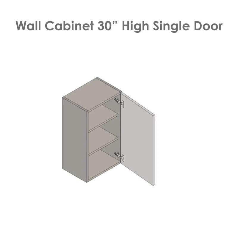 WALLKITCHENS Open Particleboard Standard Wall Cabinet Ready-to-Assemble