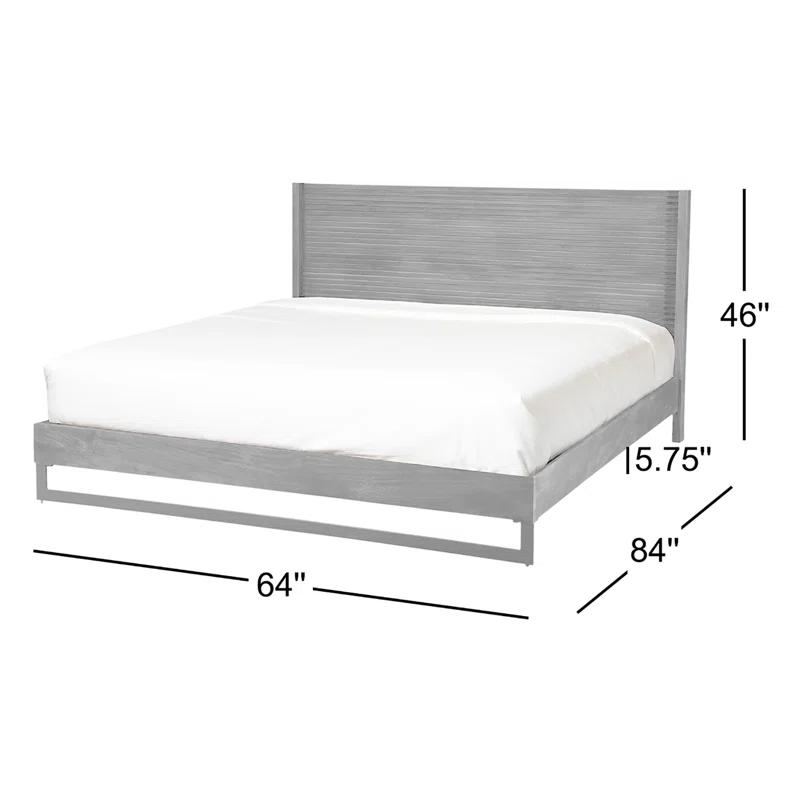 Nagle Cutout Mango Wood Bed