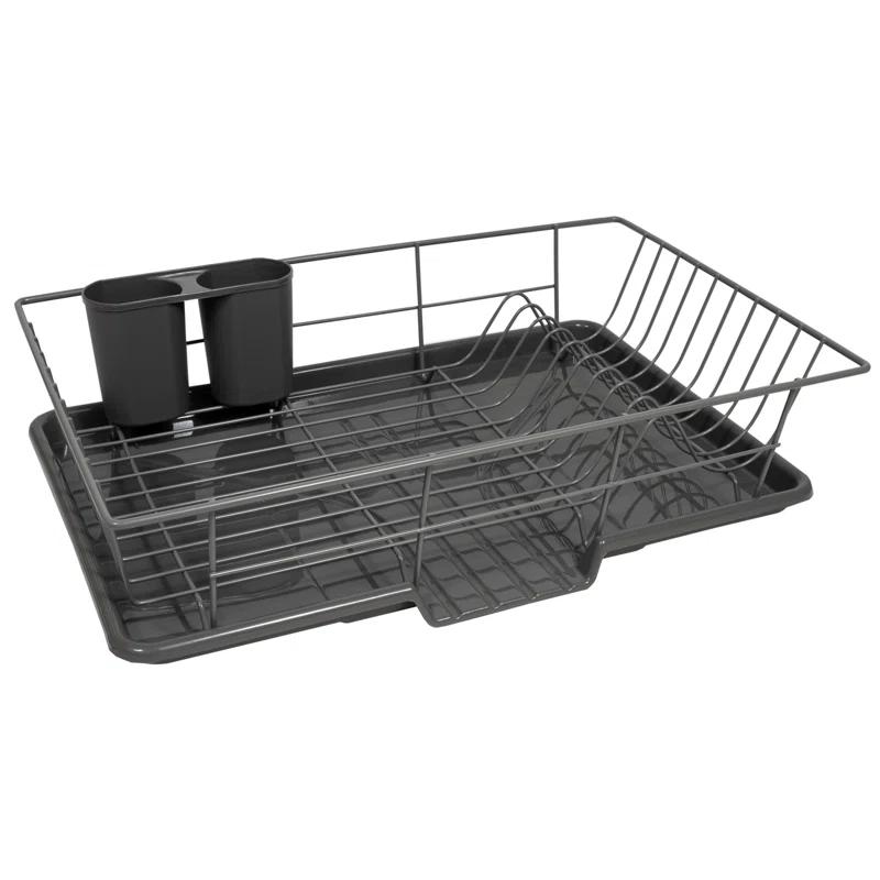 Red Barrel Studio® Steel 3-Piece Large Dish Drainer by Sweet Home Collection