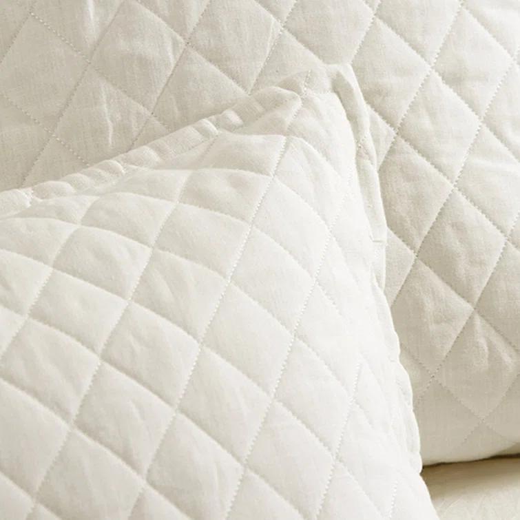 Hampton Quilted Sham by Pom Pom at Home - Cream / Standard