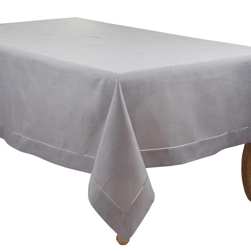 Saro Rochester Collection Solid Color Square Tablecloth