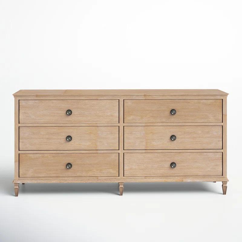 Birch Lane™ Garland 6-Drawer Double Wide Wood Dresser
