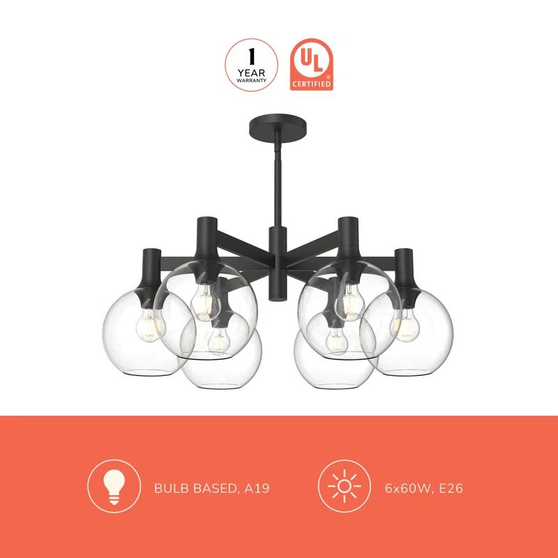 Alora Mood Castilla 6 - Light Globe Chandelier