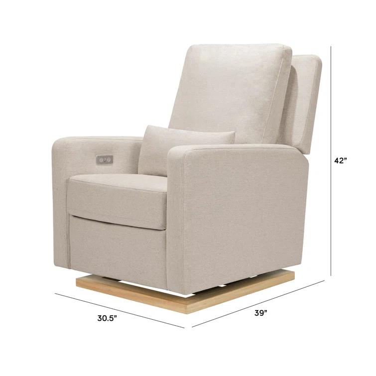 Sigi Electronic Recliner And Glider In Eco-Performance Fabric With USB Port | Water Repellent & Stain Resistant
