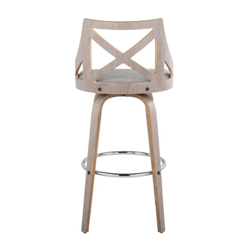 LumiSource Swivel Upholstered Counter Stool