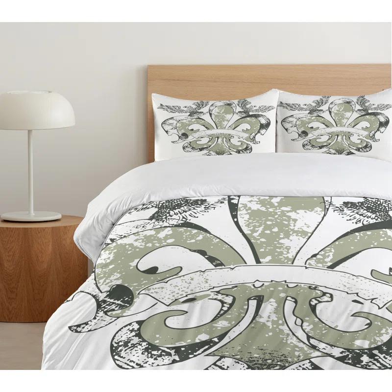 Ambesonne Modern & Contemporary Paisley Duvet Cover Set