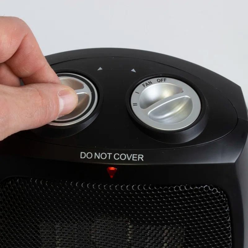 BLACK+DECKER Personal 1500 Watt Electric Fan Compact Heater with Manual Control