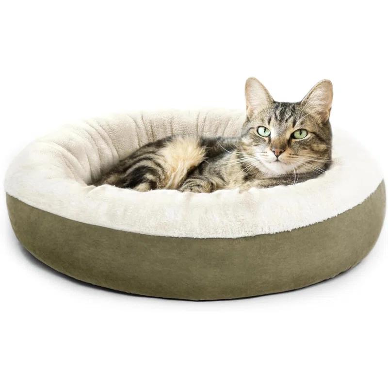 Archie & Oscar™ Round Donut Cat And Dog Cushion Bed, 20In Pet Bed For Cats Or Small Dogs, Anti-Slip & Water-Resistant Bottom, Super Soft Durable Fabric Pet Beds, Washable Luxury Cat & Dog Bed