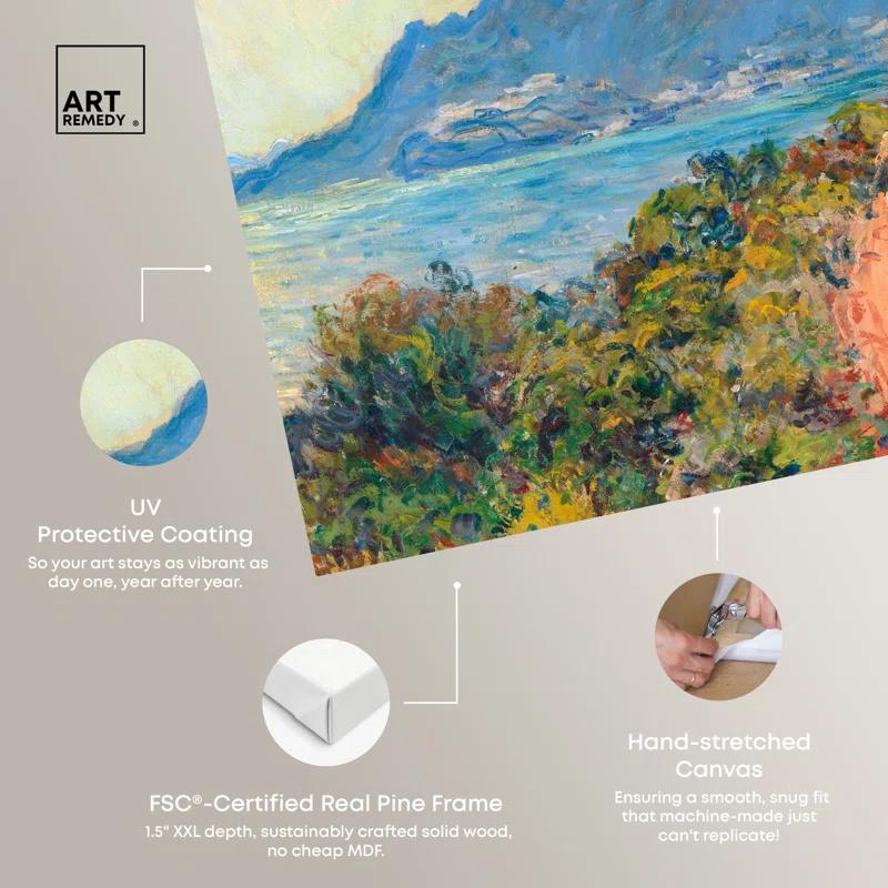 Art Remedy Monet's Monaco Coastal Wall Art by Art Remedy