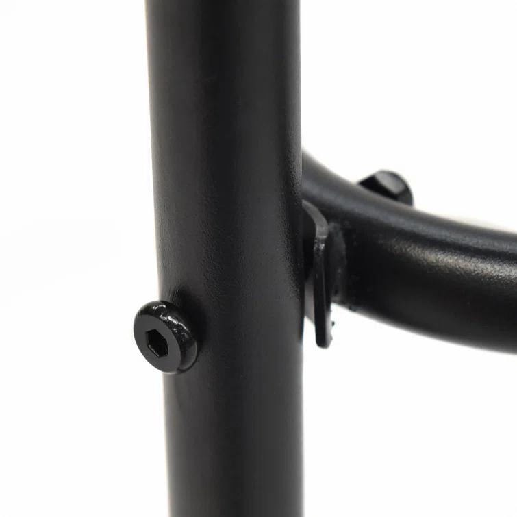 Lark Manor™ Aliyahna 32'' Patio Square Table Tempered Glass Steel Frame Outdoor Pool Yard Garden