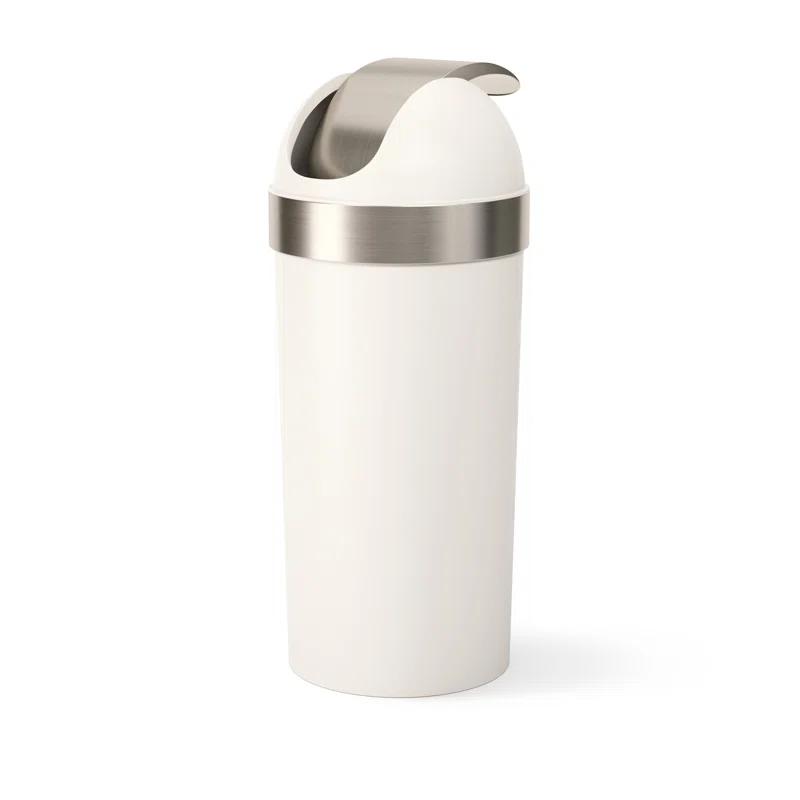 Umbra Venti Plastic Swing Top Trash Can - 16 Gallons