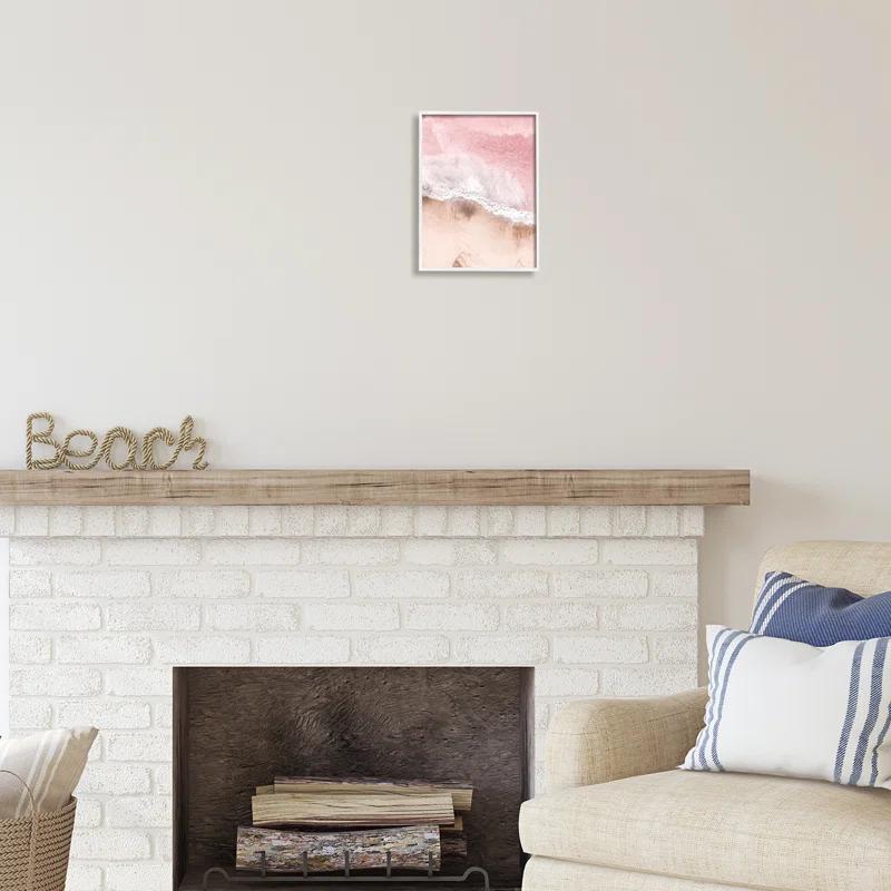 Stupell Industries " Pink Sea Beach Shore " by Sisi And Seb
