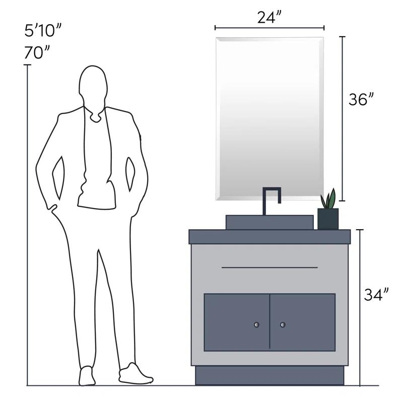 Wade Logan® Amariani Beveled Beveled Accent Mirror