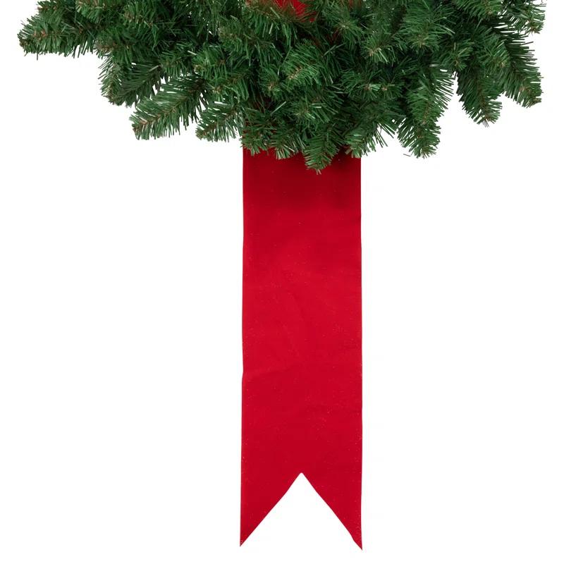 Northlight Seasonal Wreaths on Red Ribbon Hanging Christmas Decoration