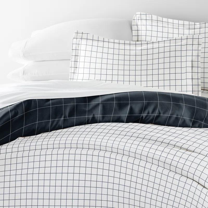 Becky Cameron Patterned Ultra Soft 3 Piece Duvet Cover Set - Serenity