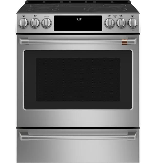 Café Café Kitchen Suite 30" 5.7 cu. ft. Smart Slide-in Electric Range with Convection Oven CES700P2MS1