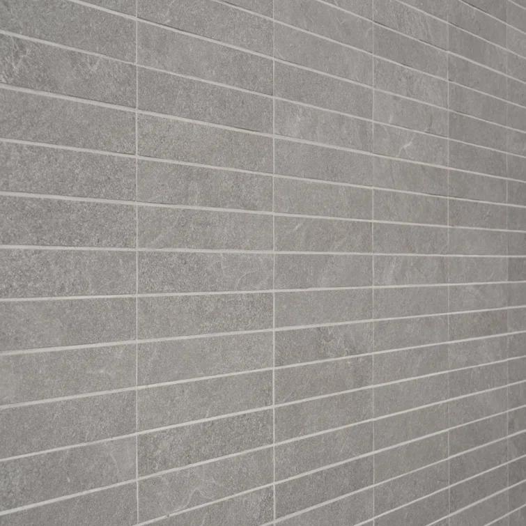 Bond Tile Monolith 11.81 In. X 11.81 In. Stacked Matte Porcelain Mosaic Floor And Wall Tile (5.76 Sq. Ft. / Case)