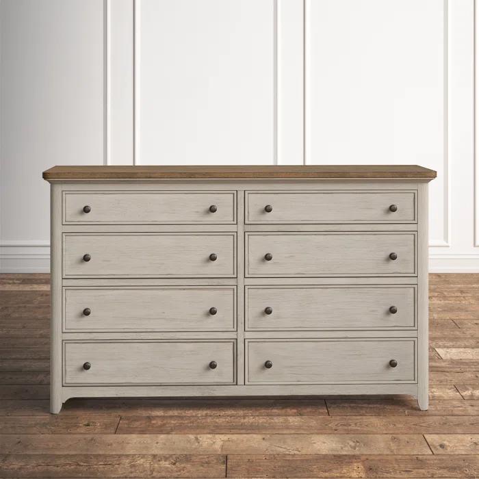 Sand & Stable™ Harlowe 66'' W 8 Drawer Dresser