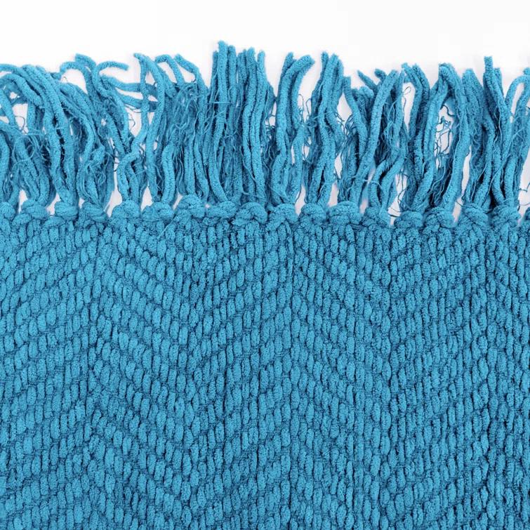 Home Soft Things Tweed Knitted Throw Blanket