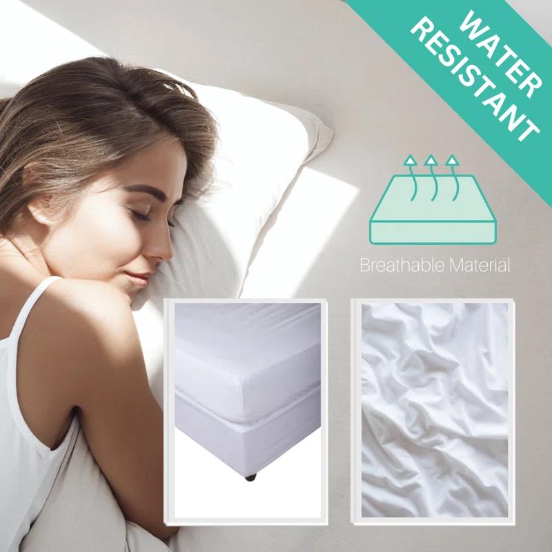 Hygea Natural Waterproof Zipper Mattress Protector Case Pack