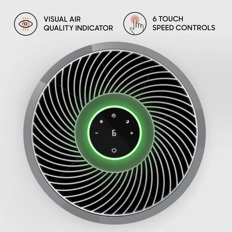 Sharper Image PURIFY 9 Whole Room Air Cleaner with True Hepa Filtraction