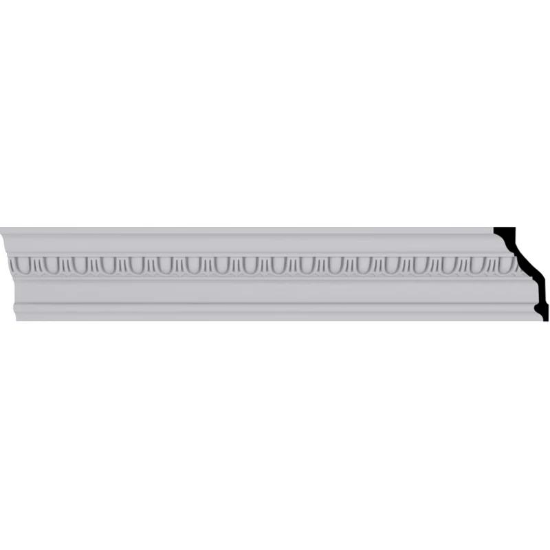 5 1/8"H x 3"P x 5 7/8"F x 94 1/2"L Egg & Dart Crown Moulding