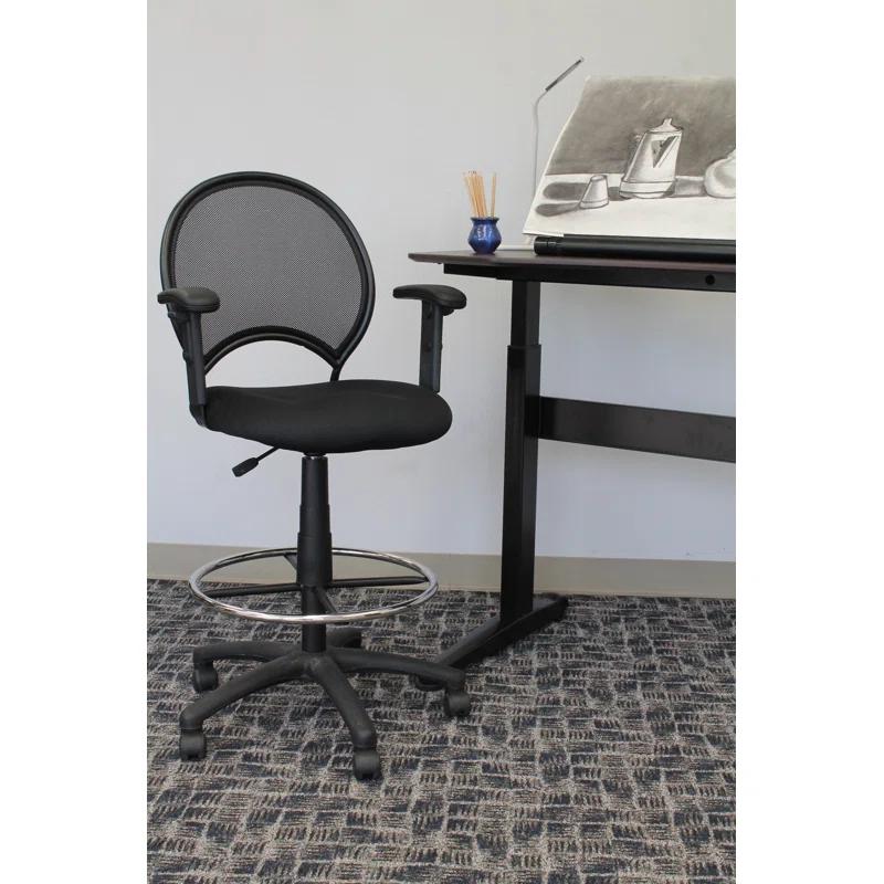 Boss Office Products Mesh Drafting Chair