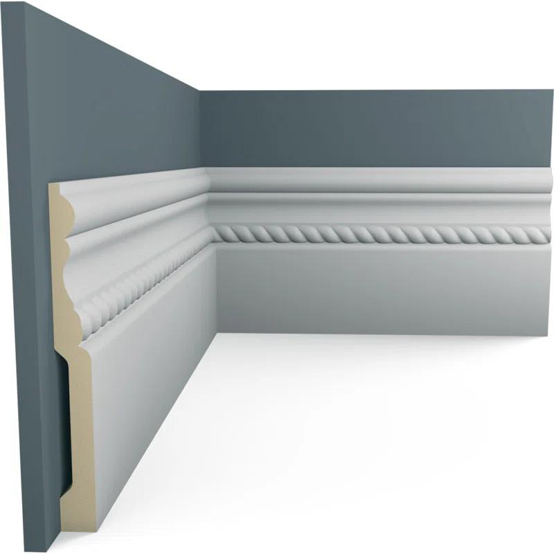 Ekena Millwork Oslo Rope Baseboard Moulding (12-Pack)