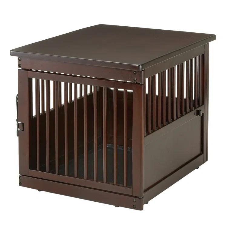 Richell Wooden End Table Pet Crate