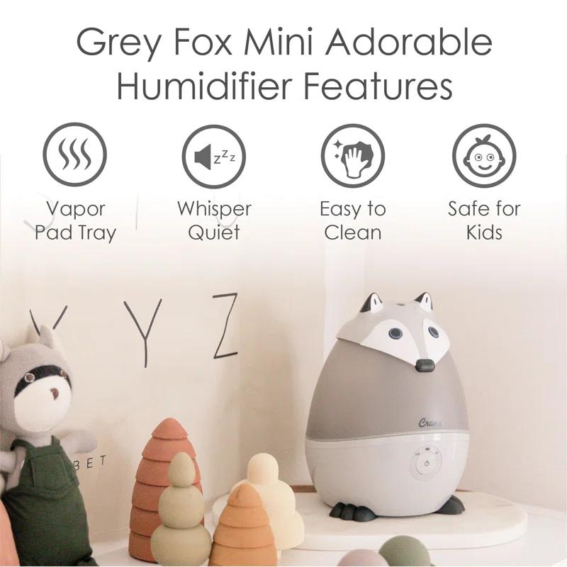 Crane USA Adorable - Mini Fox - Cool Mist Humidifier, 0.5 Gal.