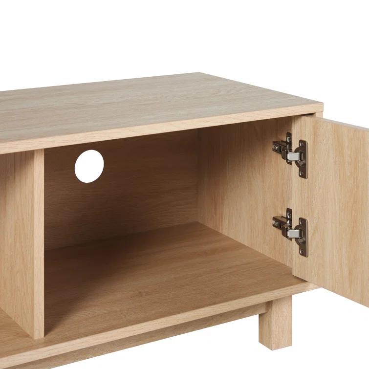 Red Barrel Studio® Farmann Reeded 2-Door TV Stand