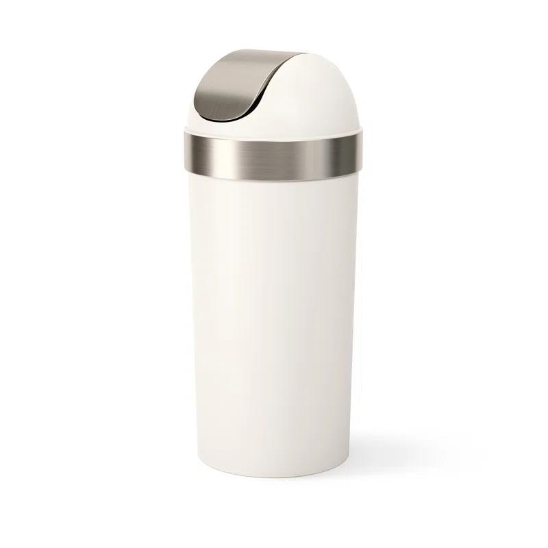 Umbra Venti Plastic Swing Top Trash Can - 16 Gallons
