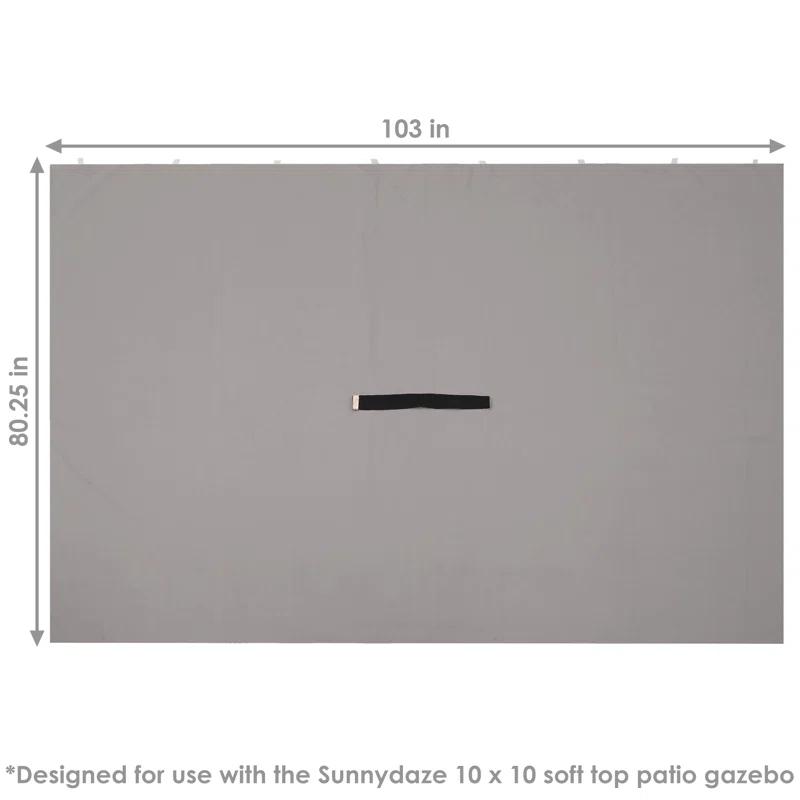 Arlmont & Co. Solomon Arlmont & Co. Fabric Side Wall for Gazebo (Set of 4)