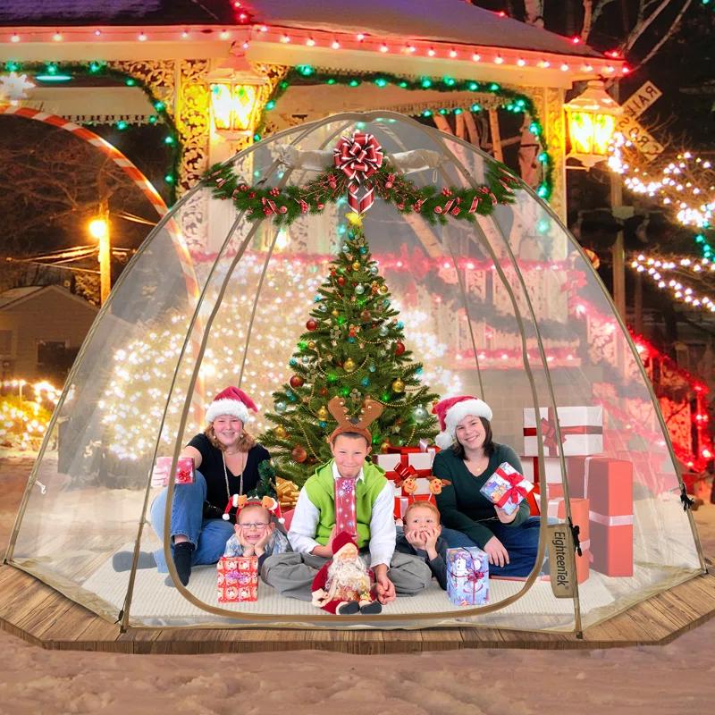 10 Ft. W x 10 Ft. D Fiberglass Pop-Up Bubble Tent