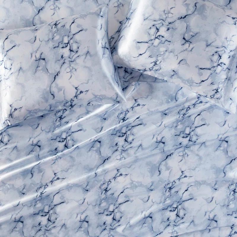 Madison Park Essentials Printed Satin Luxury Sheet Set