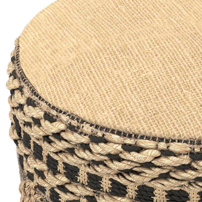 Simpli Home Stella Upholstered Pouf