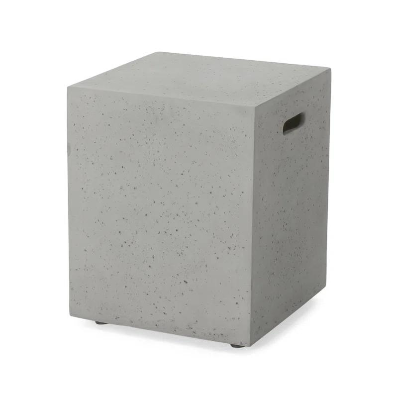 Latitude Run® Caelan Rectangle Lightweight Concrete/MGO Propane Smokeless Fire Pit Table