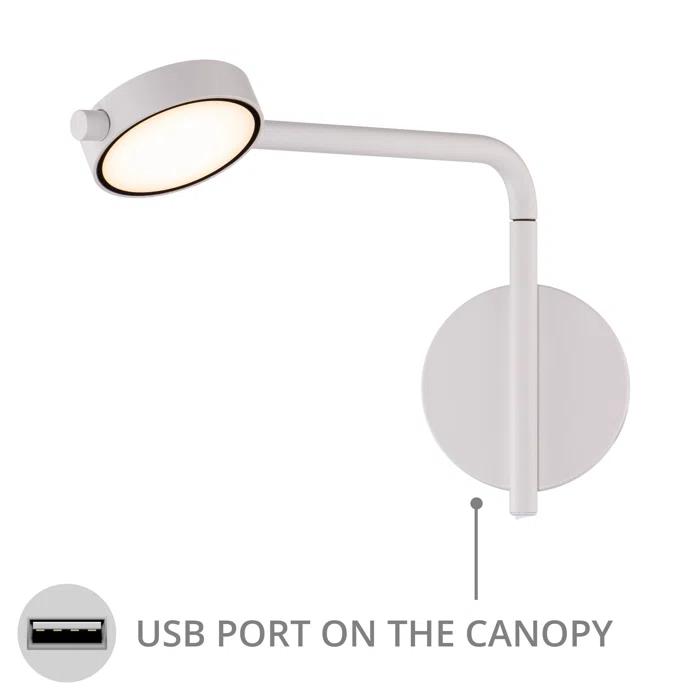 dweLED Elbo LED Swing Arm Sconce