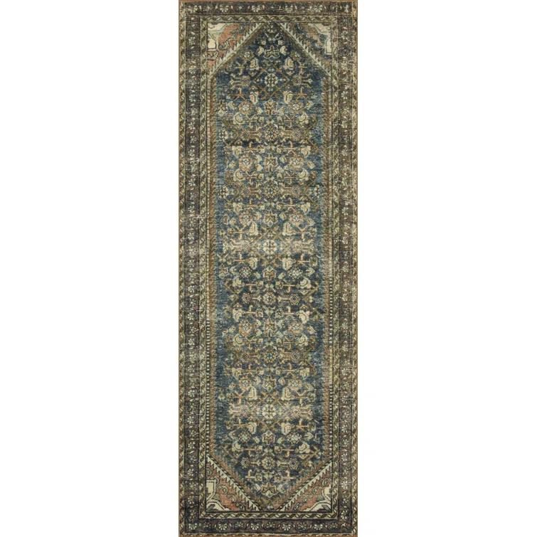 Banks I Rug by Magnolia Home by Joanna Gaines x Loloi - Denim and Clay / 2' x 5'
