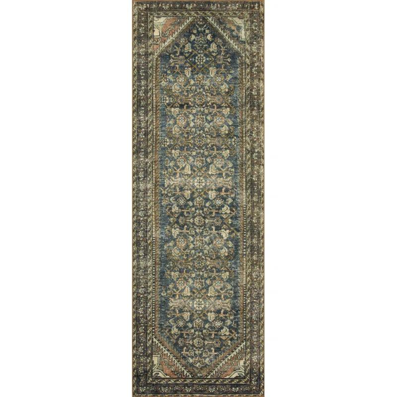Banks I Rug by Magnolia Home by Joanna Gaines x Loloi - Denim and Clay / 2'6" x 7'6" Runner