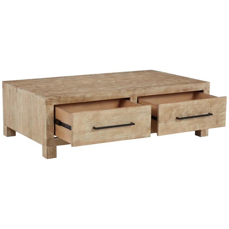 Dulandina Solid Wood Coffee Table