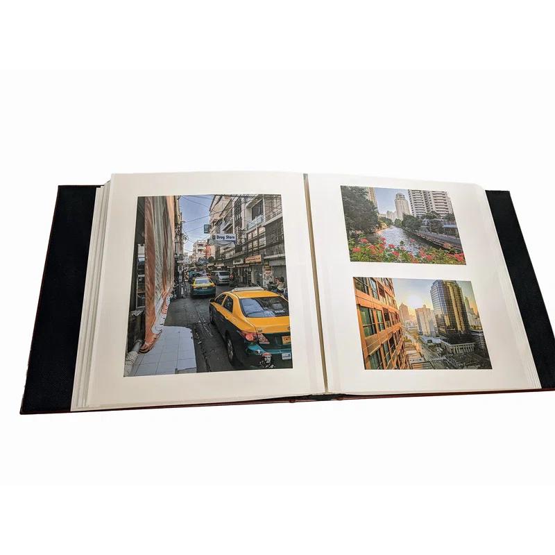 BEACHWATER POOL & SPA, LLC Photo Album Self Adhesive, 100 Pages 50 Sheets, Self Stick Sheet, Scrapbook, Picture Book, 4X6, 5X7, 8X10, 8-1/2X11, Replaceable Pages