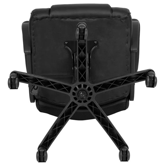 Flash Furniture Big & Tall LeatherSoft Ergonomic Office Chair with Padded Armrests