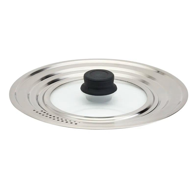 Denmark Denmark Tools for Cooks 12 in Stainless Steel Glass Universal Lid Cover