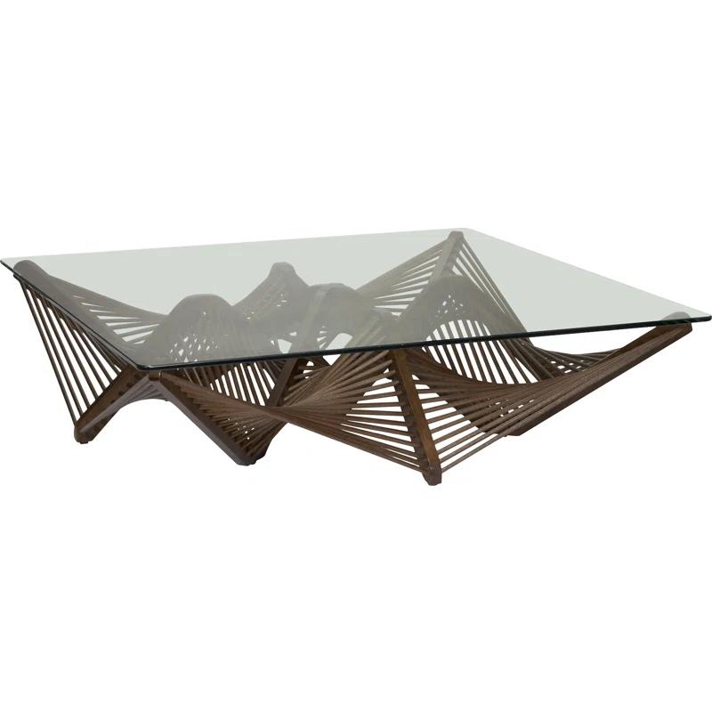 Oggetti Geo Glass Top Coffee Table