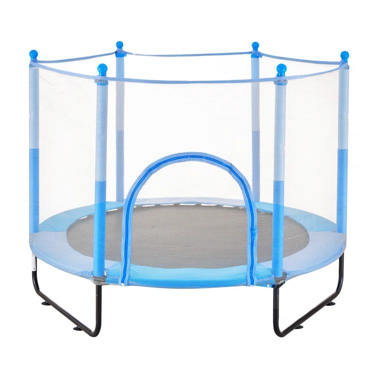 VEVOR 60" Trampoline for Kids Mini Toddler Trampoline with Net Indoor Outdoor